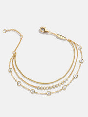 Selene 18K Gold Layered Bracelet - Selene 18K Gold Layered Bracelet