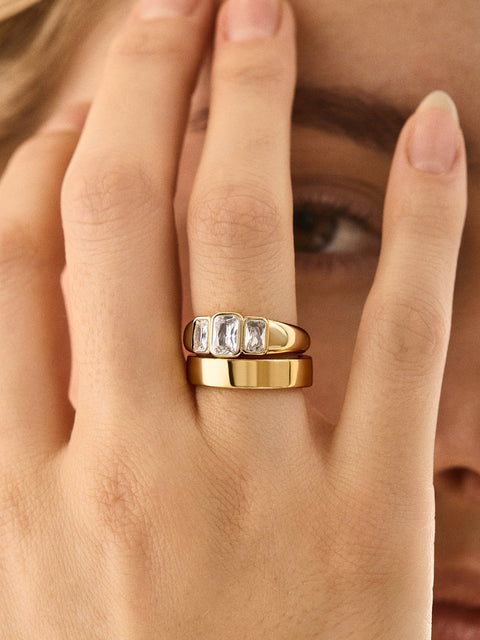 Sofie Ring - Gold/Pavé