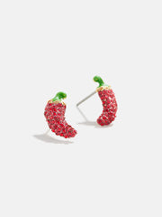 Feeling Spicy Earrings - Jalapeno Stud Earrings