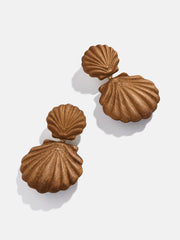 Out of This Shell Earrings - Brown