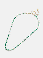 Valentina Semi-Precious Necklace - Green Ombre