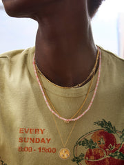 Valentina Semi-Precious Necklace - Blush