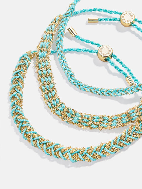 Hannah Bracelet Set - Aqua