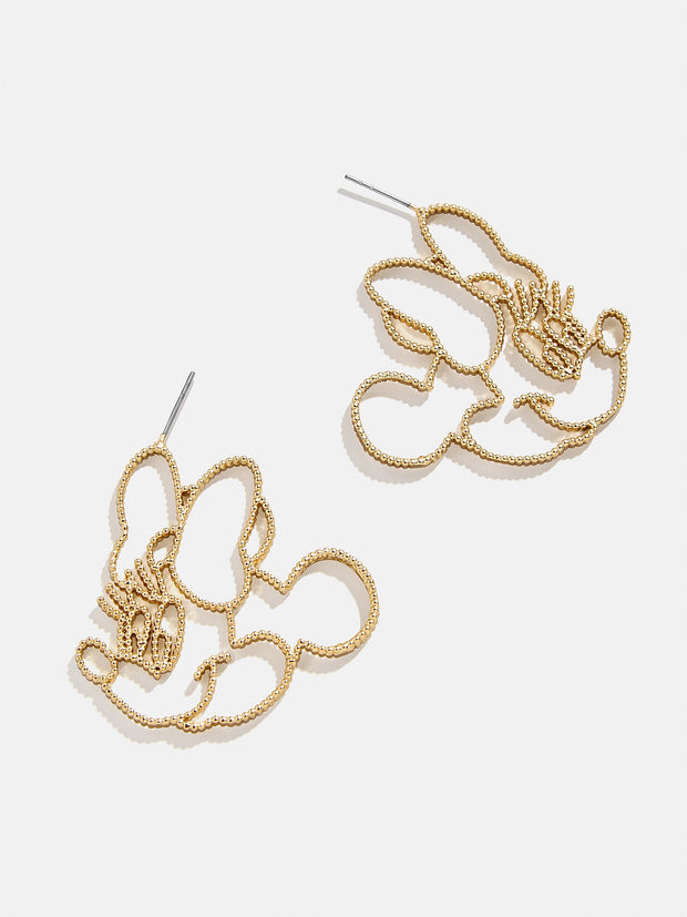 Minnie Mouse Disney Outline Earrings - Minnie Mouse