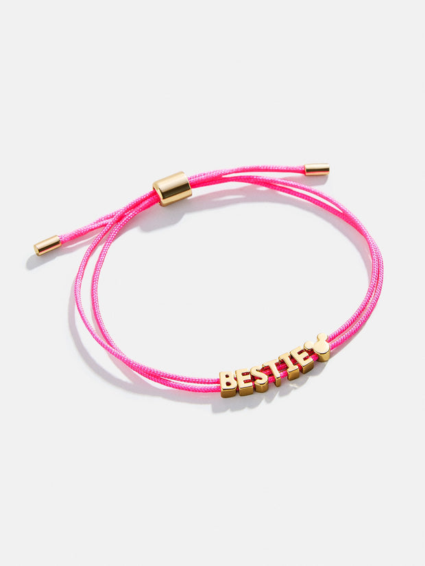 Mickey Mouse Disney Custom Cord Bracelet - Hot Pink