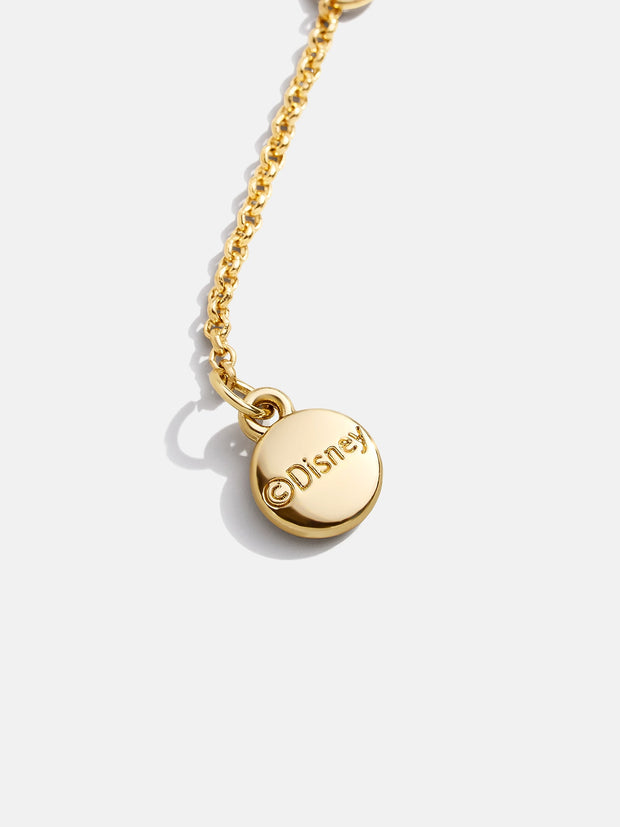 Mickey Mouse & Minnie Mouse Disney Better Half Necklace - Gold/Pavé