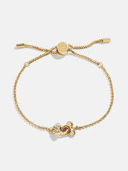 Mickey Mouse & Minnie Mouse Disney Better Half Bracelet - Gold/Pavé