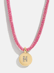 Kids' Initial Pendant Necklace - Pink