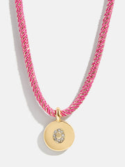 Kids' Initial Pendant Necklace - Pink