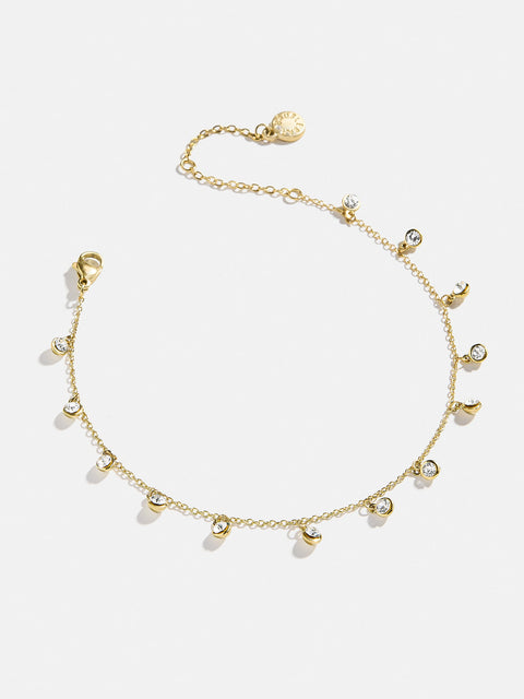 Clio Anklet - Gold/Pavé