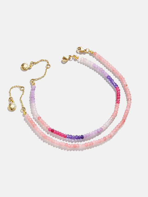 Darcy Anklet Set - Pink