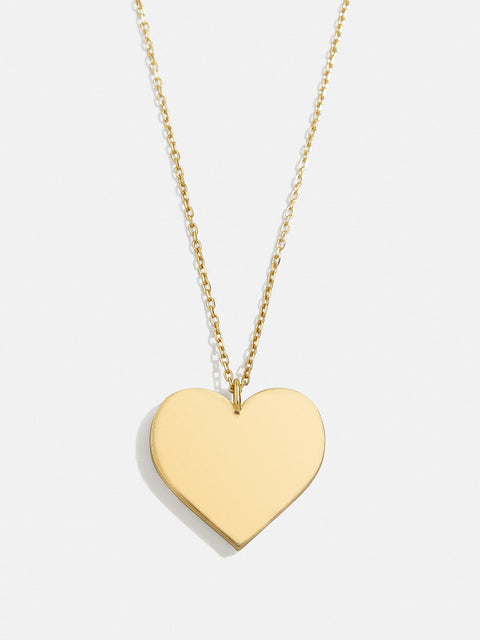 Heart 18K Gold Custom Medallion Necklace