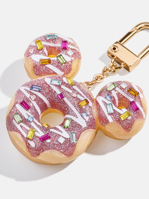 Mickey Mouse Disney Donut Bag Charm - Disney Pink Donut Bag Charm