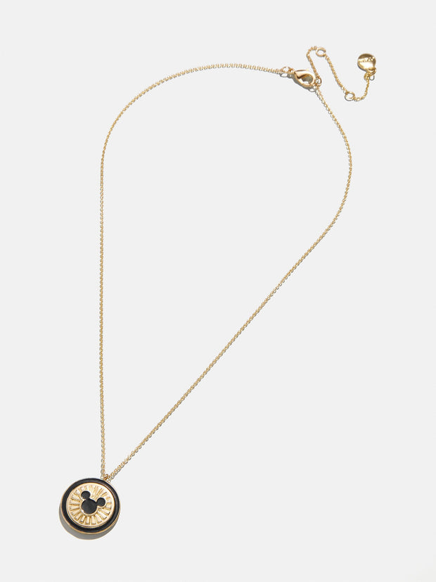 Disney Coin Pendant Necklace - Gold/Black