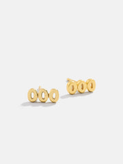 18K Gold Angel Number Earrings - Gold