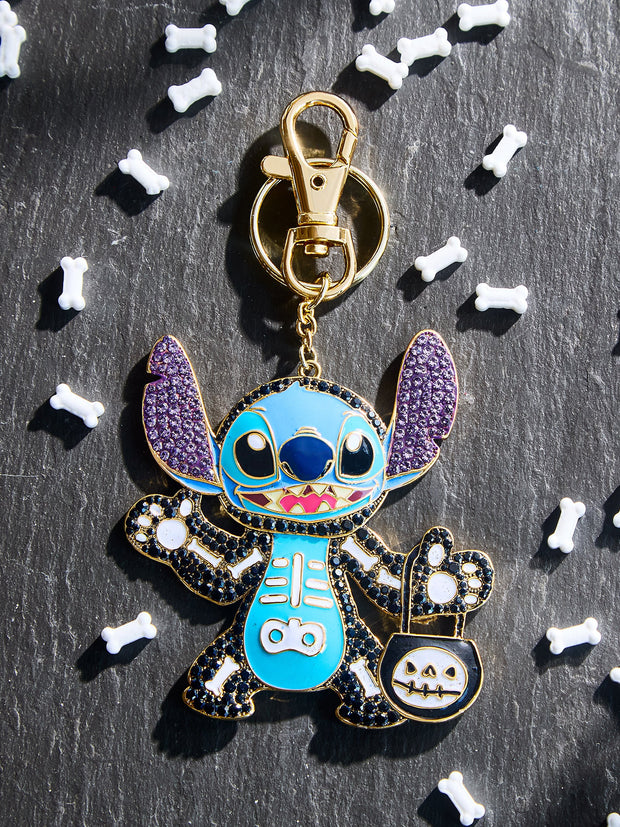 Stitch Disney 2D Skeleton Bag Charm - Stitch Skeleton Glow-In-The-Dark Bag Charm