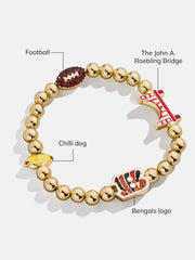 Cincinnati Bengals NFL Charm Bracelet - Cincinnati Bengals