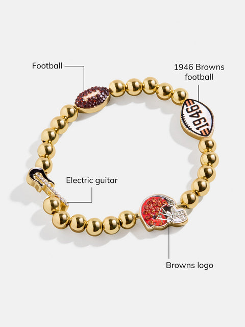 Cleveland Browns NFL Charm Bracelet - Cleveland Browns