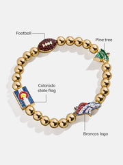 Denver Broncos NFL Charm Bracelet - Denver Broncos