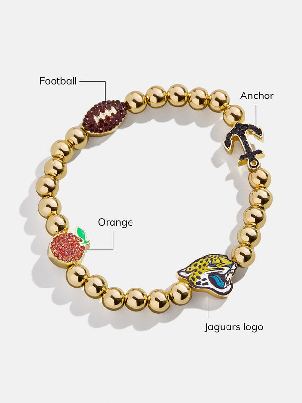 Jacksonville Jaguars NFL Charm Bracelet - Jacksonville Jaguars