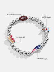 New England Patriots NFL Charm Bracelet - New England Patriots