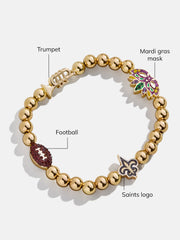 New Orleans Saints NFL Charm Bracelet - New Orleans Saints