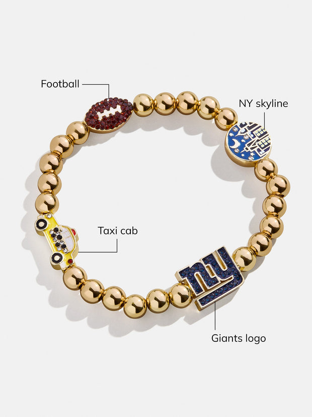 New York Giants NFL Charm Bracelet - New York Giants