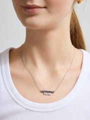 WEAR By Erin Andrews x BaubleBar Dallas Cowboys Enamel Slogan Necklace - Dallas Cowboys