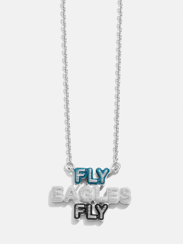 WEAR By Erin Andrews x BaubleBar Philadelphia Eagles Enamel Slogan Necklace - Philadelphia Eagles