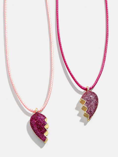 Kids' Heart BFF Necklace Set - Split Heart