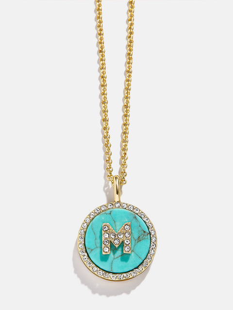 Semi-Precious Custom Medallion - Turquoise