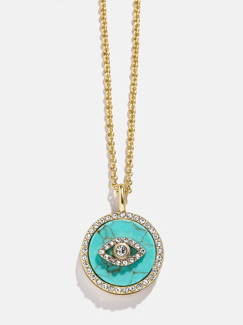 Semi-Precious Custom Medallion - Turquoise