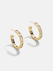 Billie 18K Gold Earrings - Gold/Pavé