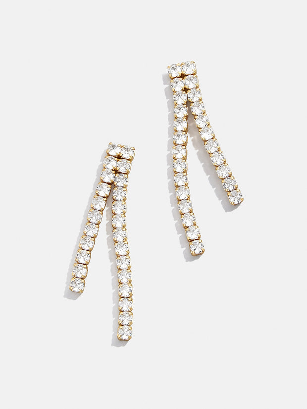 Frankie 18K Gold Earrings - Gold/Pavé