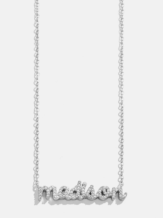 18K Gold Mini Custom Nameplate Necklace - Small