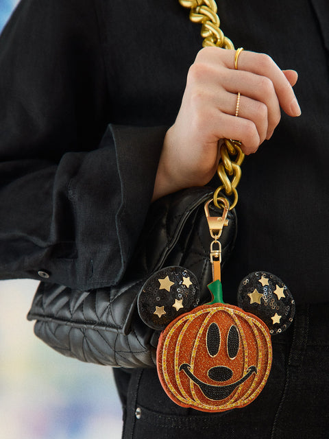 Mickey Mouse Disney Pumpkin Puff Bag Charm - Disney Pumpkin Puff Bag Charm