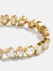 Eva Tennis Bracelet - Gold/Pavé