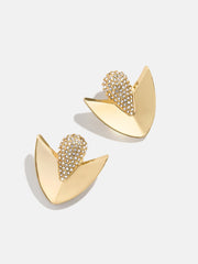 Ruth Earrings - Gold/Pavé