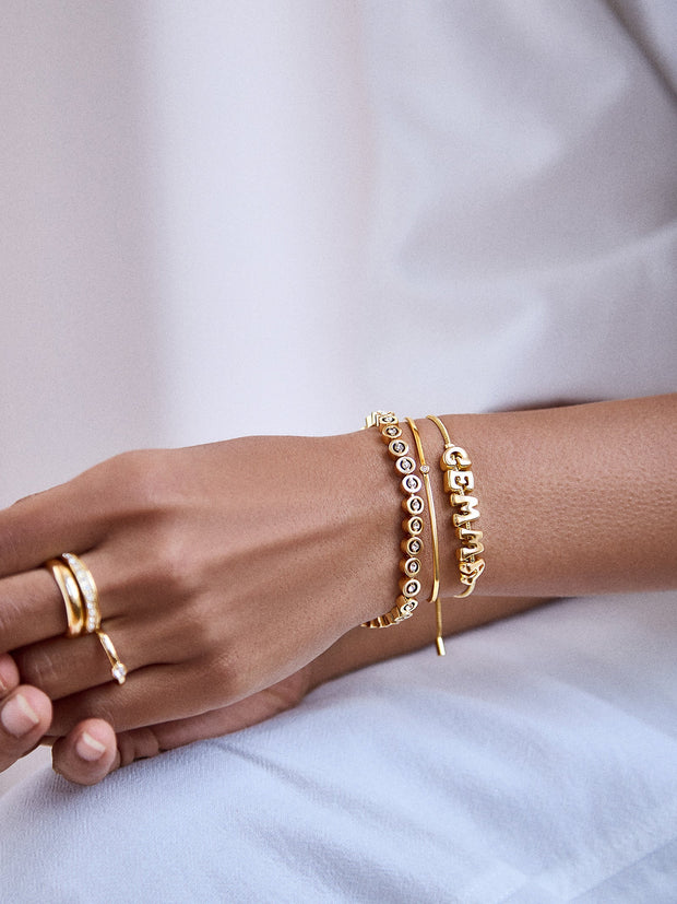 Addison Bracelet - Gold/Pavé