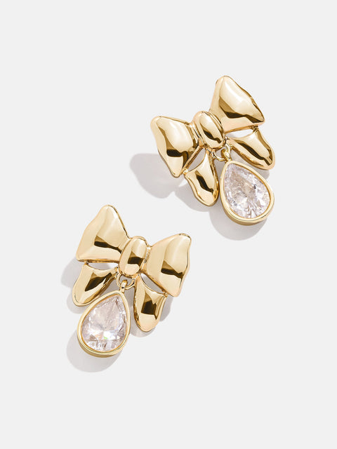 Belle Earrings - Gold/Pavé