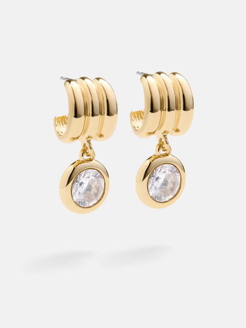 Loreli Earrings - Gold/Pavé