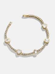 Galia Tennis Bracelet - Gold/Pavé