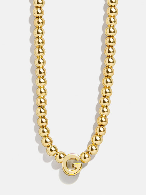 Initial Pisa Necklace - Gold