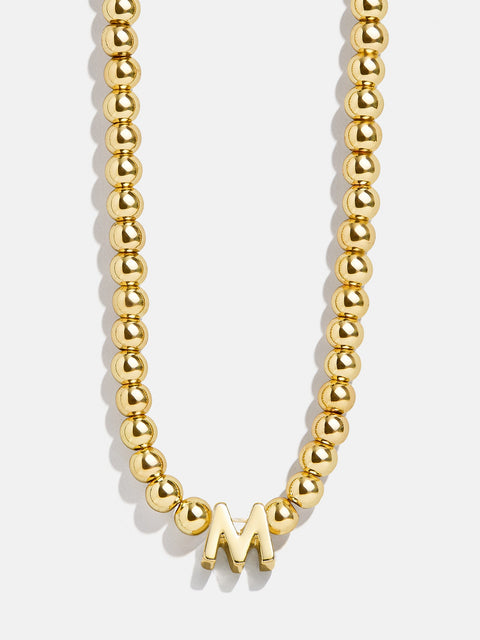 Initial Pisa Necklace - Gold