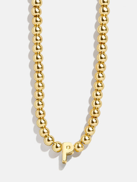 Initial Pisa Necklace - Gold