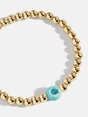 Semi-Precious Birthstone Pisa Bracelet - Blue Zircon