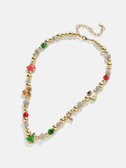 Tis The Season Necklace - Red/Green