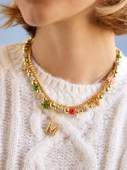 Tis The Season Necklace - Red/Green