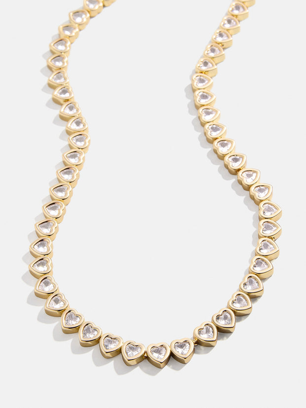 Haley Necklace - Gold/Pavé