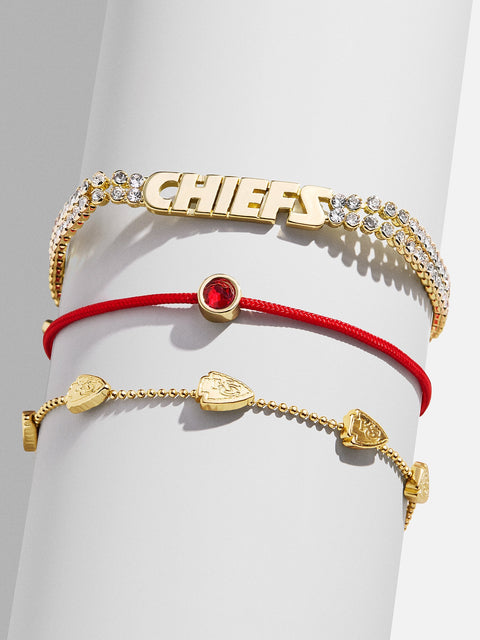 NFL Bracelet Set - Kansas City Chiefs